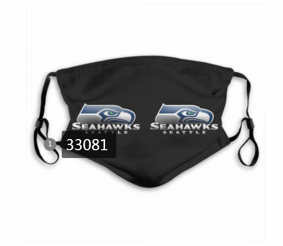 New 2021 NFL Seattle Seahawks #28 Dust mask with filter->nfl dust mask->Sports Accessory